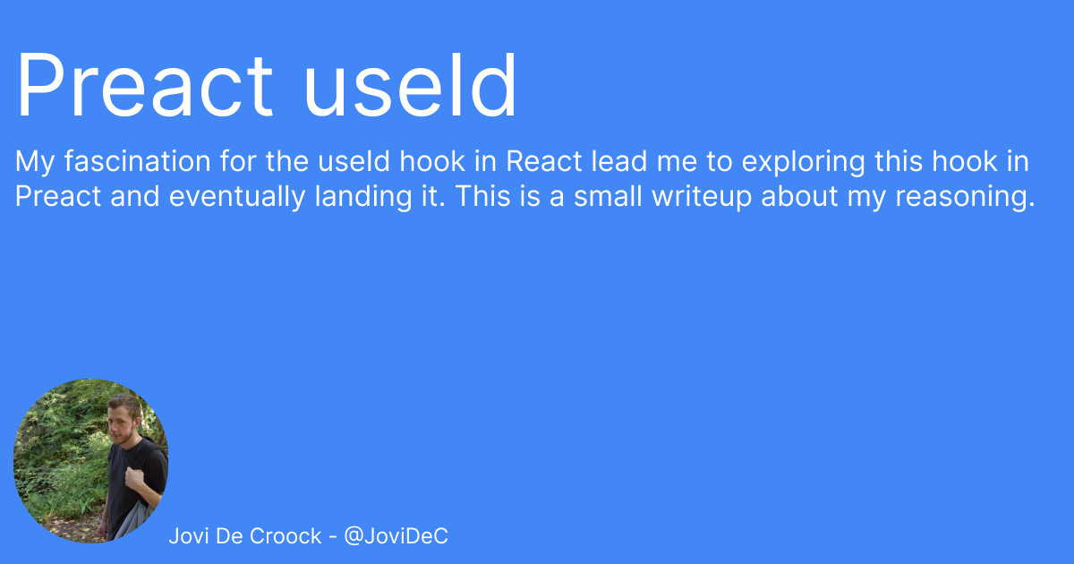 JoviDeC's tweet card. Getting unique tree-identifiers consistent across server and client.