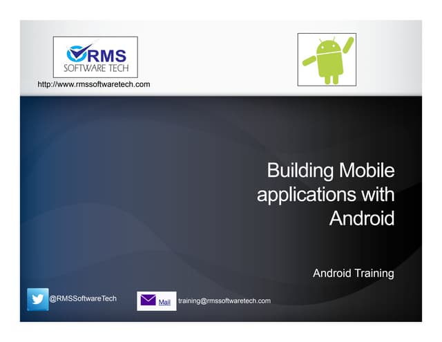 RMSSoftwareTech's tweet card. Android Mobile Development Course