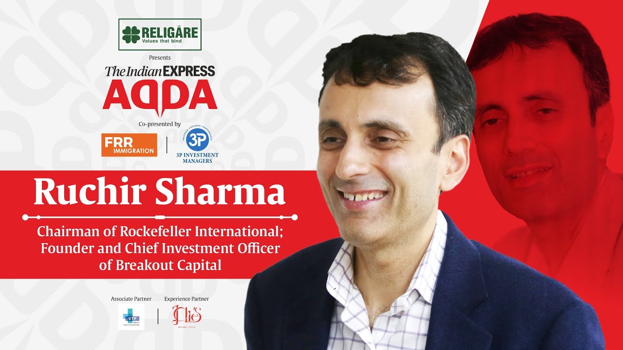 IndianExpress's tweet card. Ruchir Sharma Interview: An Investor, Author, Fund Manager and...