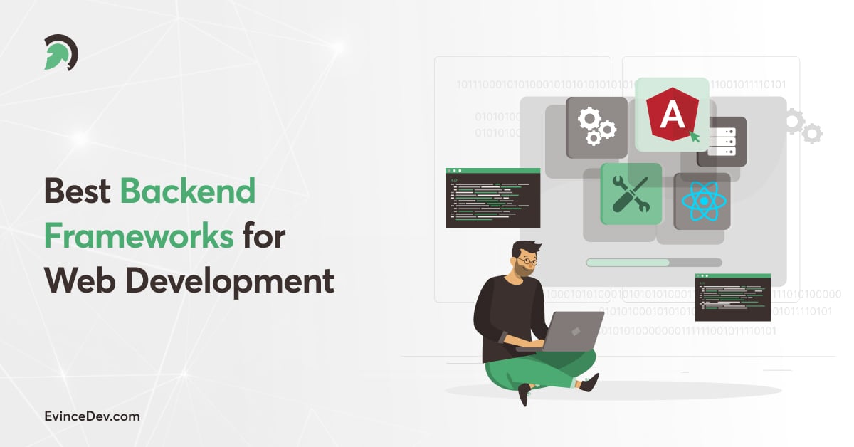 evincedev's tweet card. In the development of websites, backend frameworks are crucial. Without these frameworks, creating and delivering web applications would require a