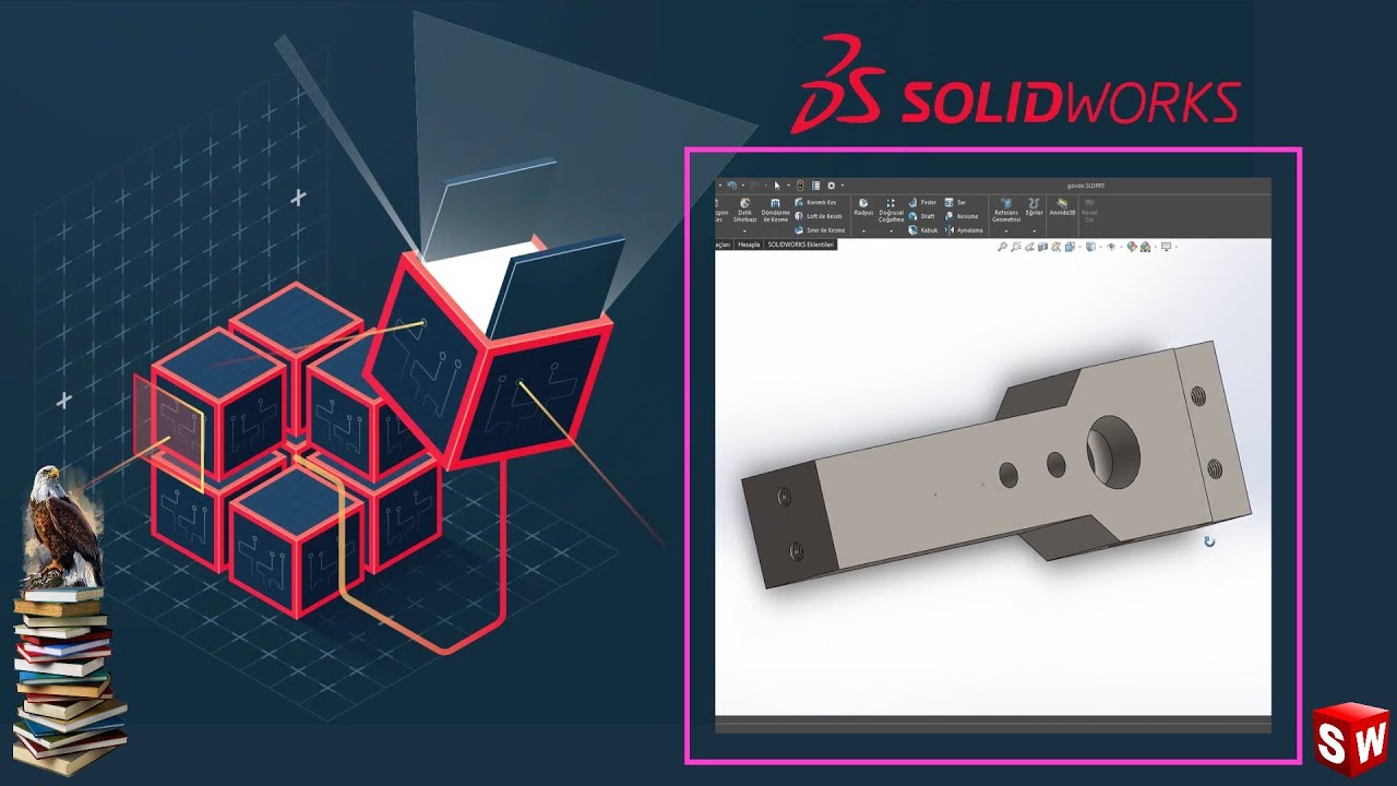 iquintilisxci's tweet card. Solidworks Eğitim 65 - Örnek Model 3: Saatçi Mengenesi Gövde