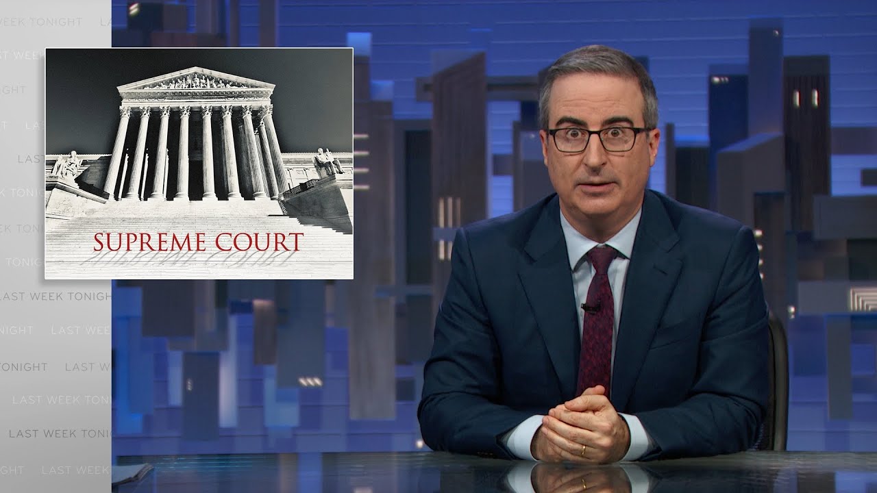 CheeseInTheWind's tweet card. Supreme Court Ethics: Last Week Tonight with John Oliver (HBO)