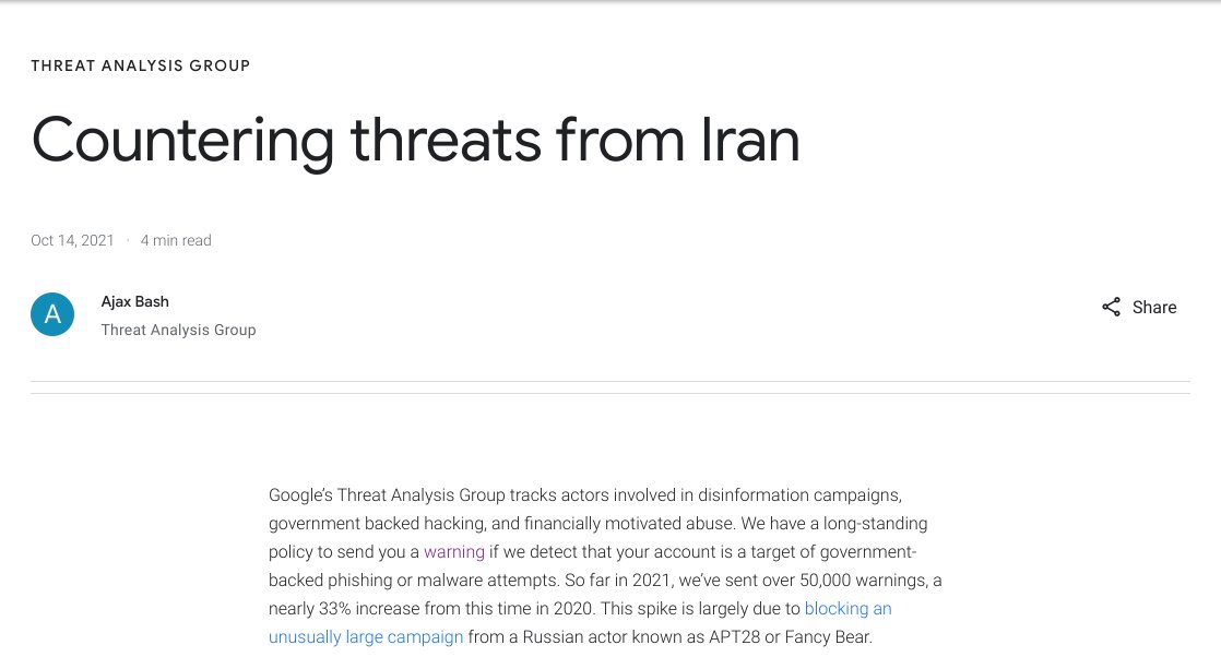 ShaneHuntley's tweet card. Countering threats from Iran