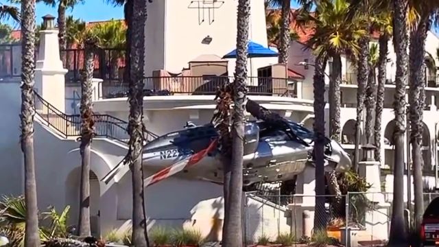 KTLA's tweet card. Five people were hospitalized after a helicopter crashed along Pacific Coast Highway in Huntington Beach on Saturday afternoon, officials said. Details are still emerging, but initial dispatch info…