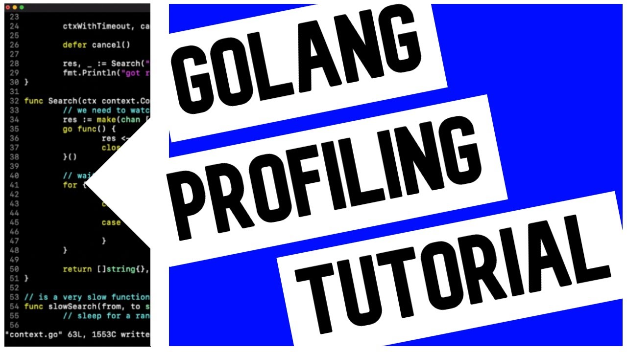 GolangCafe's tweet card. Go (Golang) Profiling Tutorial