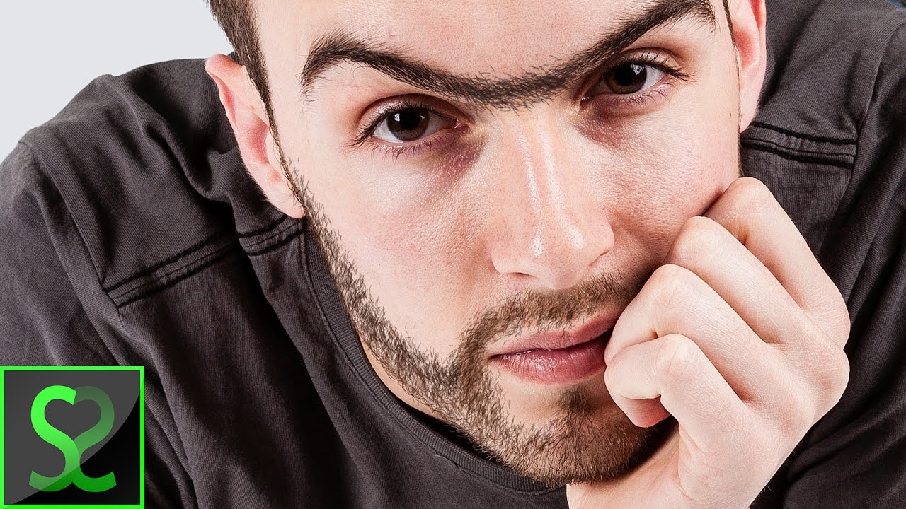 PStutorialsEU's tweet card. How to Create (Any) Facial Hair in Photoshop | Photoshop tutorial