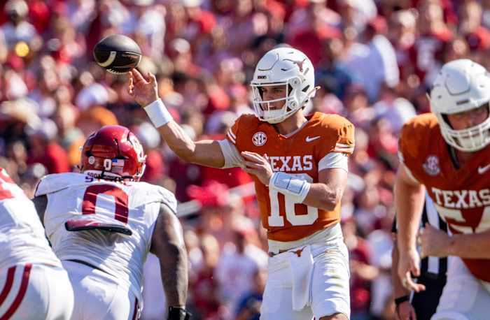 KPRC2's tweet card. Ryan Niblett returned a punt 75 yards for a decisive touchdown in the fourth quarter and Texas got a much-needed 23-6 win over sixth-ranked Oklahoma.