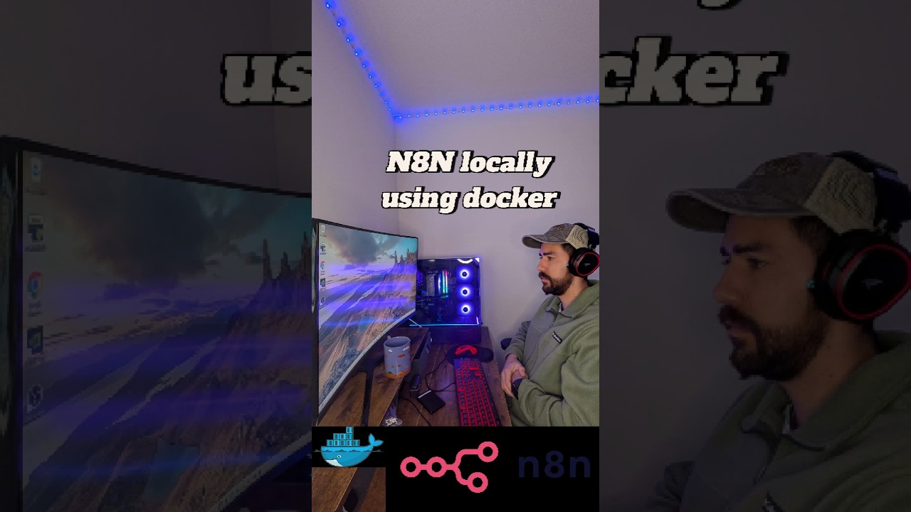 Informatykadlak's tweet card. N8N locally with docker!! 💻🧑‍💻👌#n8n #n8nautomation #docker...
