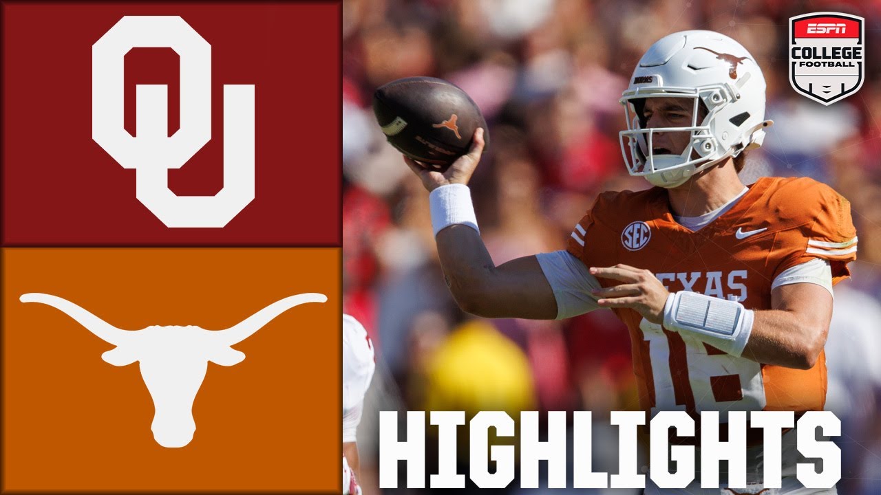 BrotherRoop's tweet card. Red River Rivalry 😤 Oklahoma Sooners vs. Texas Longhorns | Full Game...