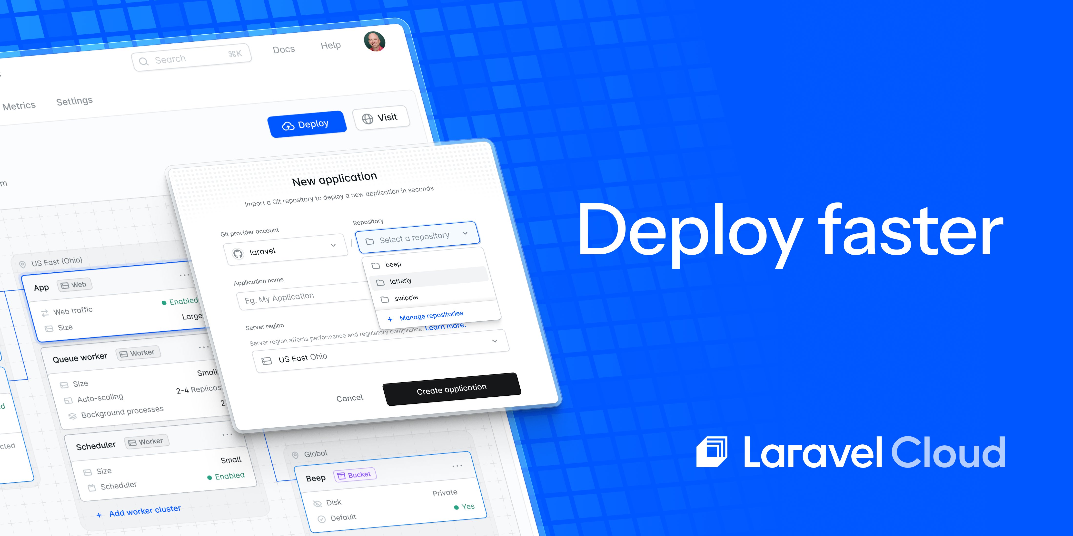 laravelnews's tweet card. Laravel Cloud is your new fully managed infrastructure platform for Laravel. Go from Hello World to Hello Web in one minute or less.
