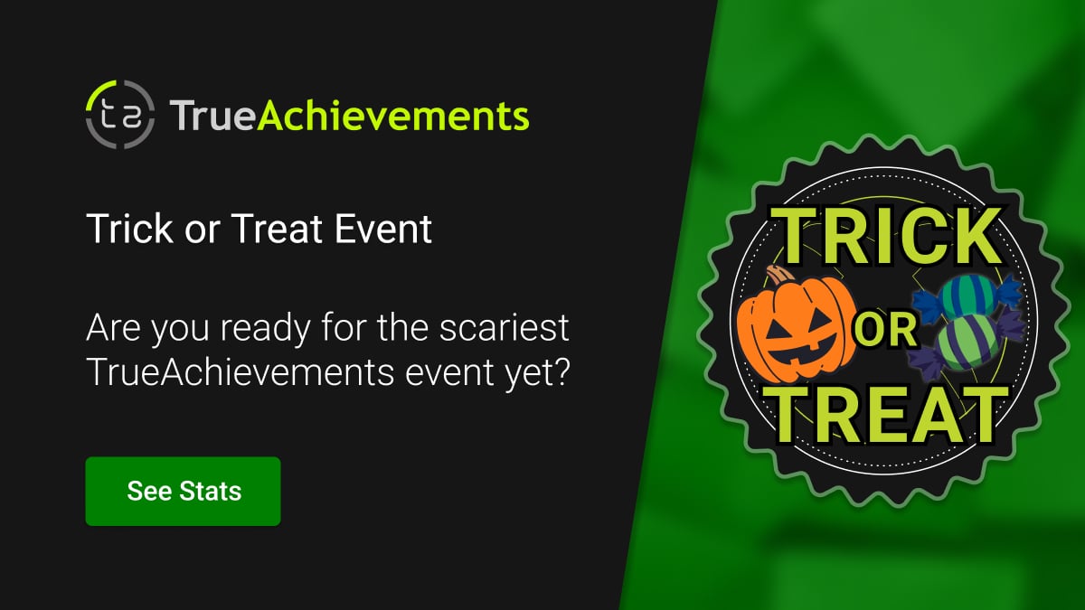 ap_e_jc's tweet card. Welcome to the Trick or Treat community event! How many Trick or Treat challenges can you earn by unlocking achievements?