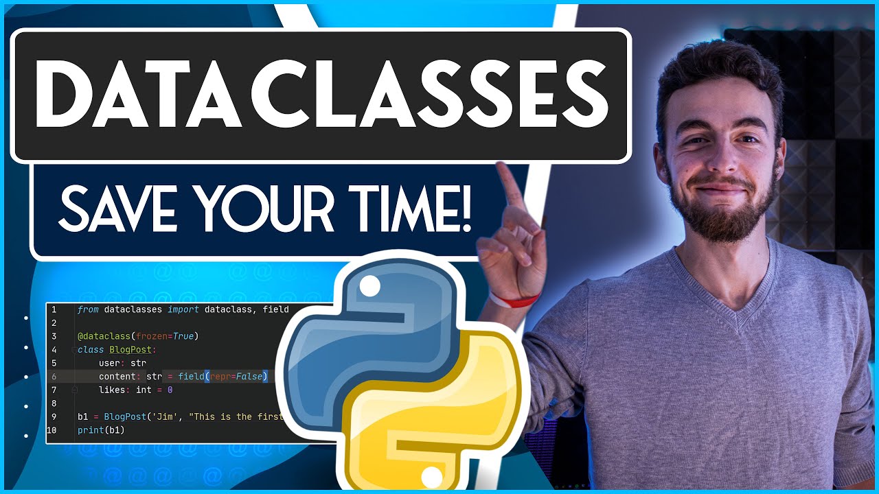 jimshapedcoding's tweet card. Data classes are Perfect after learning OOP
