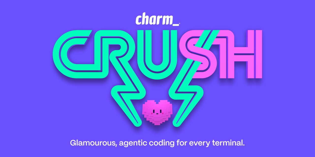 mattn_jp's tweet card. The glamourous AI coding agent for your favourite terminal 💘 - charmbracelet/crush