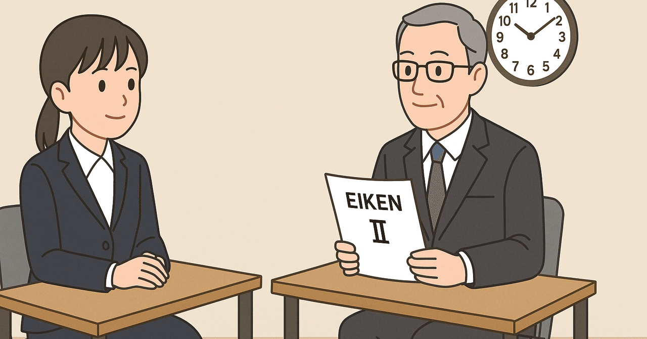 Eigokaiwa_kun's tweet card. 昔の自分は、英検の面接がほんとうに苦手でした。 筆記はなんとか通っても、面接となると口から英語が出てこない。 質問の意味はなんとなくわかるのに、何も言えずに沈黙…なんてこともありました。 当時の私は「もっと英語を勉強しなきゃ」「単語力が足りないんだ」と思って、文法書や単語帳にばかり目を向けていました。 でも、面接の現場で必要なのは、試験としての英語力というより、「限られた時間でどうやって自分...
