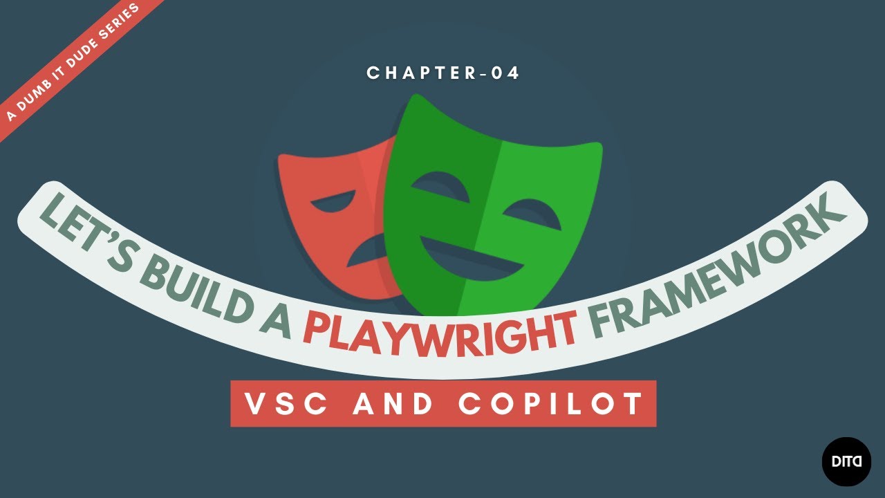 dumbitdude's tweet card. Chapter 4 - VSC and Copilot | Let's Build a Playwright Framework