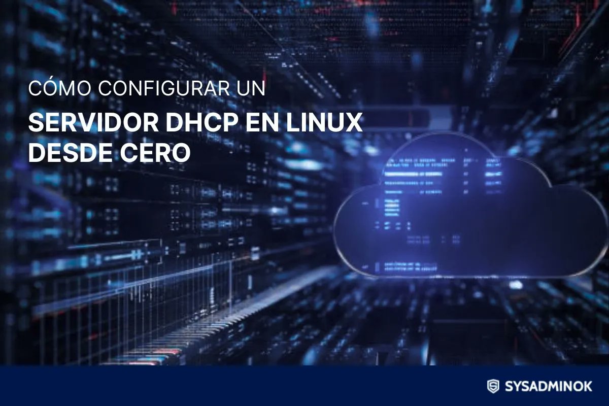 SysAdminOK's tweet card. Un servidor DHCP en Linux es la forma más dinámica de asignar direcciones IP de manera automatizada y ágil. Veamos cómo.