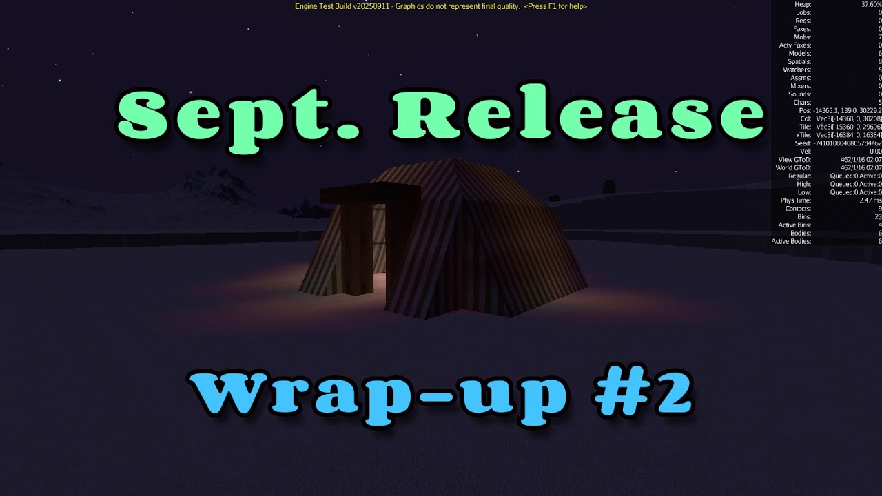 Simsilica's tweet card. Mythruna - "Sept. Release Wrap-up Frfr" Live Stream