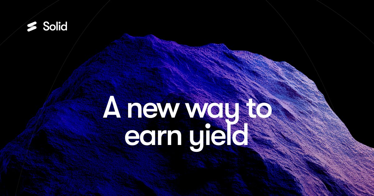 Fuse_network's tweet card. Solid is a yield-bearing account that works in the background—earning on your money while you live your life. No stress, no spreadsheets, no jargon.
