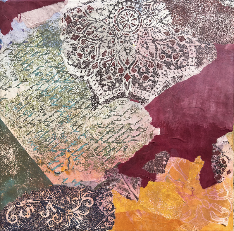 ngtmkjs's tweet card. Uncontainable Fragments : 가둘 수 없는 파편들40*40*1.7 cmOriental pigments on hanji canvas, gel printing, collage / 한지캔버스 위 동양화 안료, 젤 프린팅, 콜라주 https://jonathank.tistory.comhttps://www.singulart.com/en/artw...