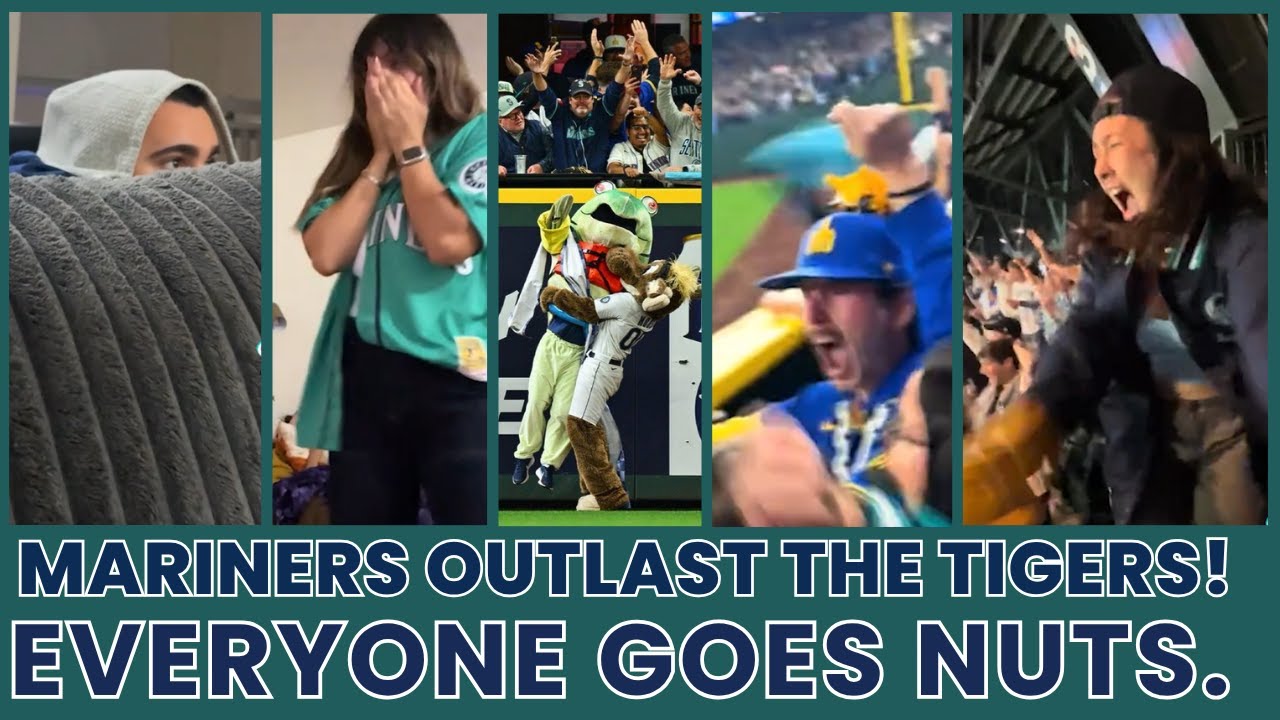 oakcreektv's tweet card. THE MARINERS OUTLAST THE TIGERS! EVERYONE GOES NUTS . (Unreal...