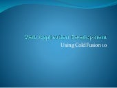 cmsdevelopments's tweet card. coldfusion application development