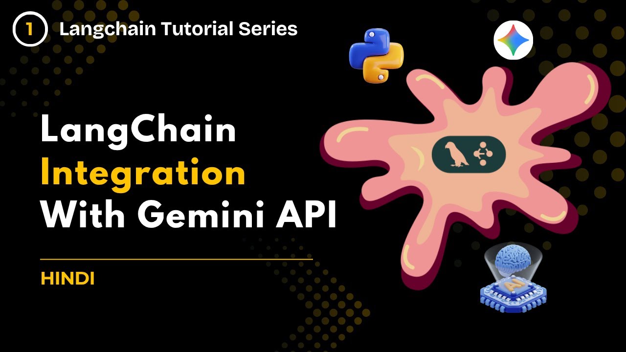 roastthecode's tweet card. LangChain Integration with Gemini API in Python | LangChain Tutorial...
