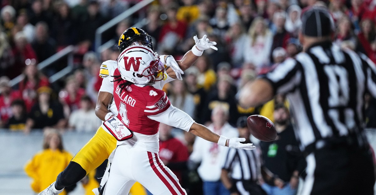B5Q's tweet card. The Badgers were blown out in a humiliating way at home against Iowa.