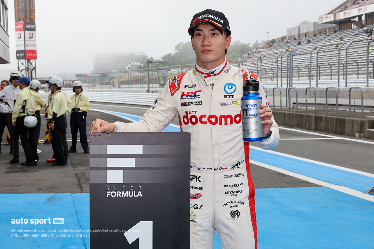 AUTOSPORT_web's tweet card. 　全日本スーパーフォーミュラ選手権第10戦は10月12日（日）、静岡県の富士スピードウェイで公式予選が行われ、牧野任祐（DOCOMO TEAM