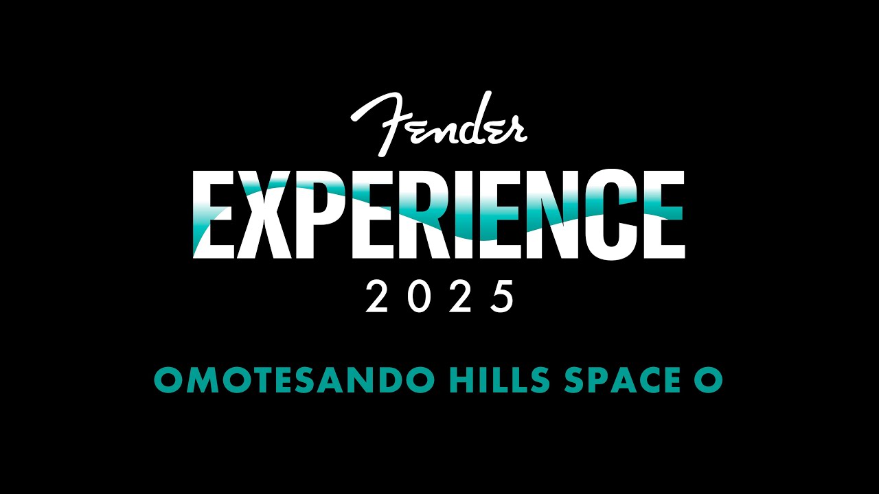 mojomankingrock's tweet card. FENDER EXPERIENCE 2025 表参道ヒルズ スペースオー ライブ配信中！