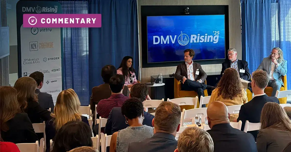 morps's tweet card. DMV Rising 2025 showcased the region's cybersecurity growth, with panels discussing category creation, market challenges, and the DoD ecosystem.