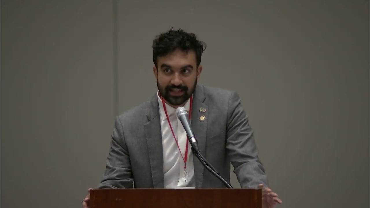 EmacInSTL's tweet card. 2023 DSA Convention Keynote: Assemblymember Zohran Mamdani