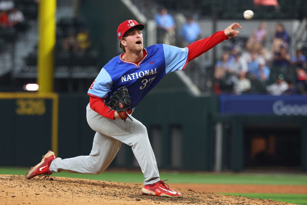 KMOXSports's tweet card. Baseball America announced Tuesday that Cardinals pitching prospect Quinn Mathews has been named the outlet’s 2024 Minor League Pitcher Of The Year.