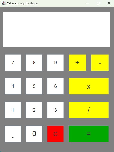 shishir_chitre's tweet card. Just a simple Java Calculator app. Made by using Java Swing & AWT classes. Many more pet projects to come... https://lnkd.in/dWbgwxUU