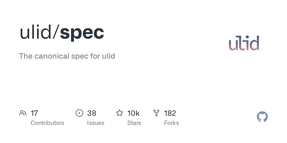 Raphael_A_Bauer's tweet card. The canonical spec for ulid. Contribute to ulid/spec development by creating an account on GitHub.