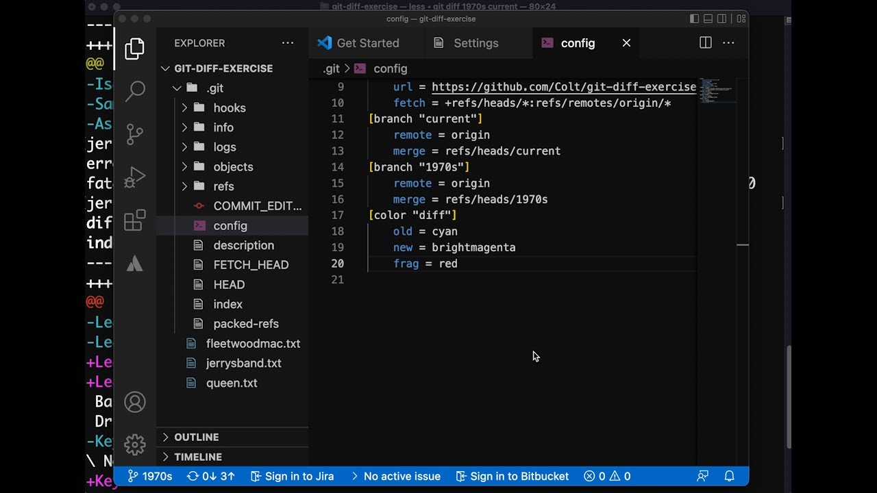jerryliufilms's tweet card. Fixing UI Issue With Git That Confuses Beginners (Git Diff Color...