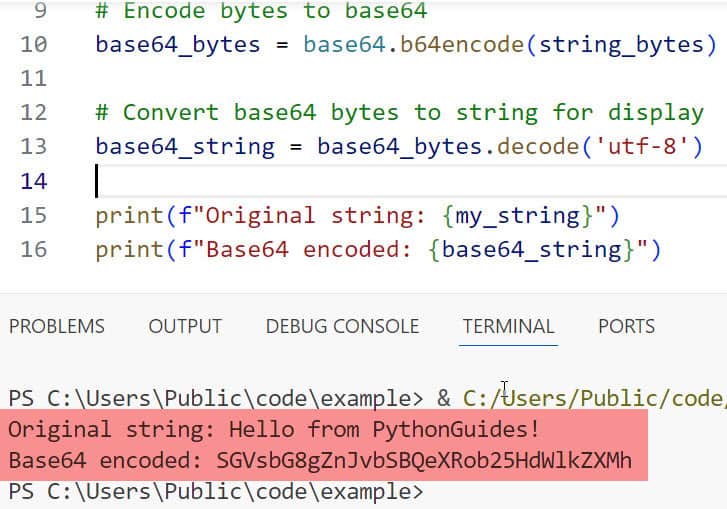 pythonguides's tweet card. Learn 5 practical ways to convert strings to base64 in Python using the built-in base64 module. Includes examples for URL-safe encoding and working with files.