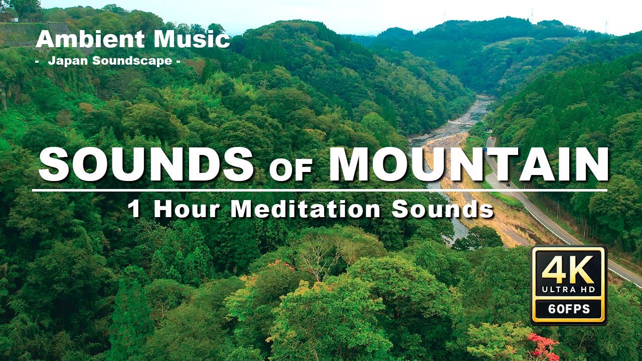 AmbientMusicJS's tweet card. 【睡眠・作業用BGM・自然音】山の音（1時間バージョン）アルファ波と低音域共鳴効果で驚くほどのリラクゼーション | 1 Hour...