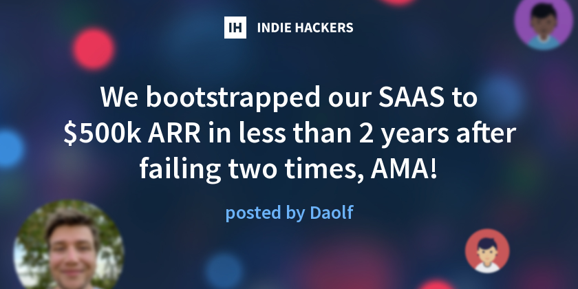 IndieHackers's tweet card. Hi everyone, I'm Pierre de Wulf, and with my old friend Kevin Sahin we built ScrapingBee, a web scraping API. Following people on IndieHackers was alway...