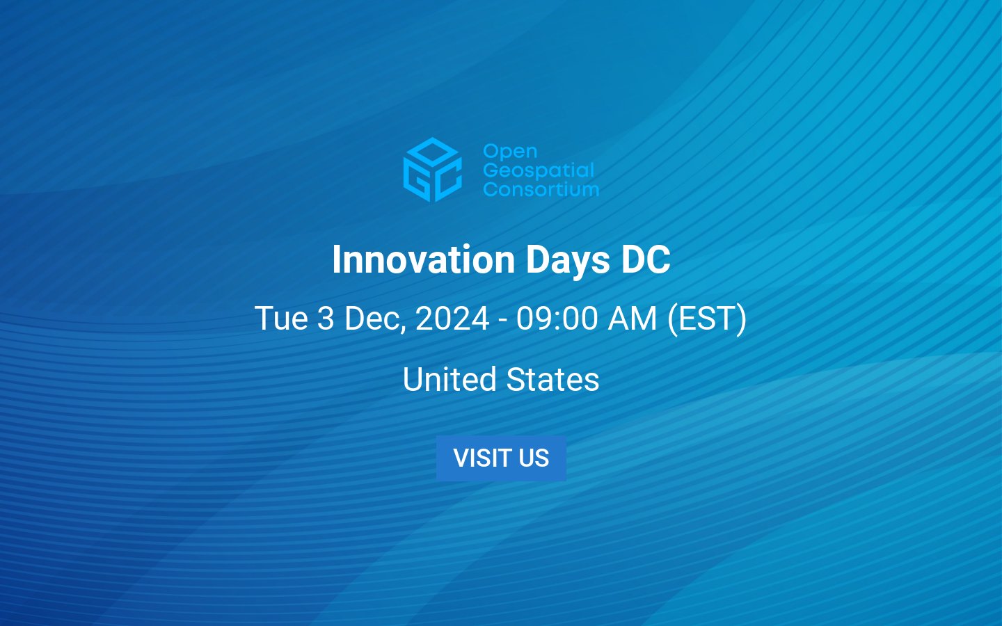 opengeospatial's tweet card. Innovation Days DC