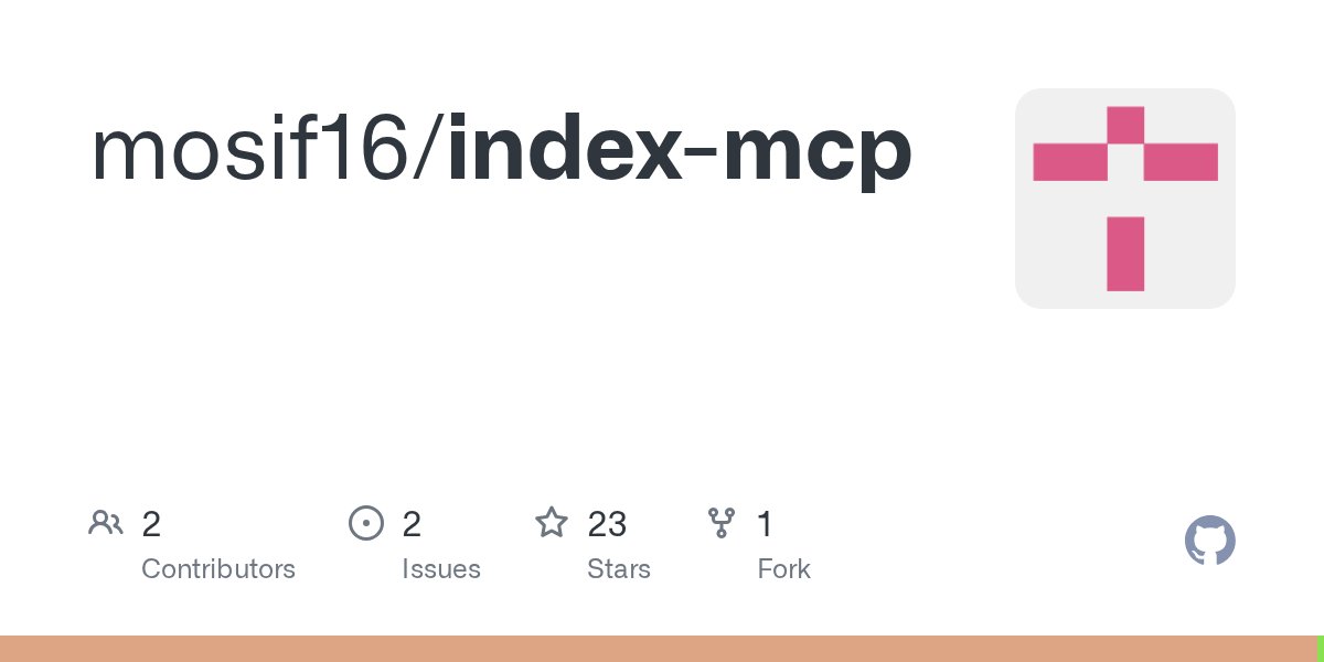 Escape_protocol's tweet card. Contribute to mosif16/index-mcp development by creating an account on GitHub.