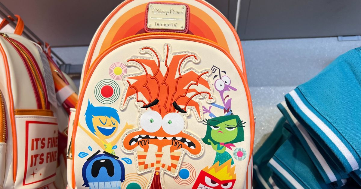 MickeyBlog_'s tweet card. The NEW 'Inside Out 2' Loungefly Backpack Is In Disney California Adventure!