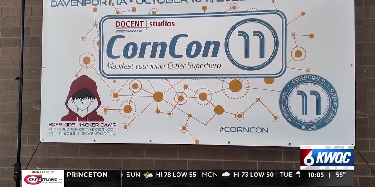 EpicPlain's tweet card. Students explored technology and more at CornCon Cybersecurity Conference in Davenport Saturday.