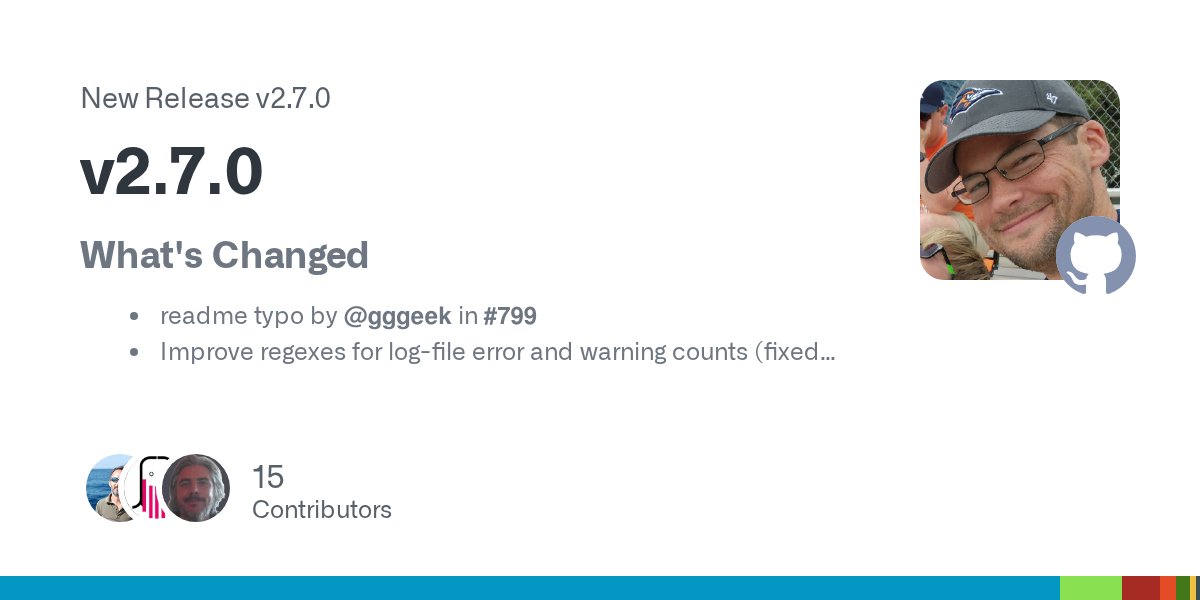 matsuu_zatsu's tweet card. What's Changed readme typo by @gggeek in #799 Improve regexes for log-file error and warning counts (fixed #797) by @jesusbagpuss in #798 714 # fix calculation of innodb_log_size_pct by @remc0...