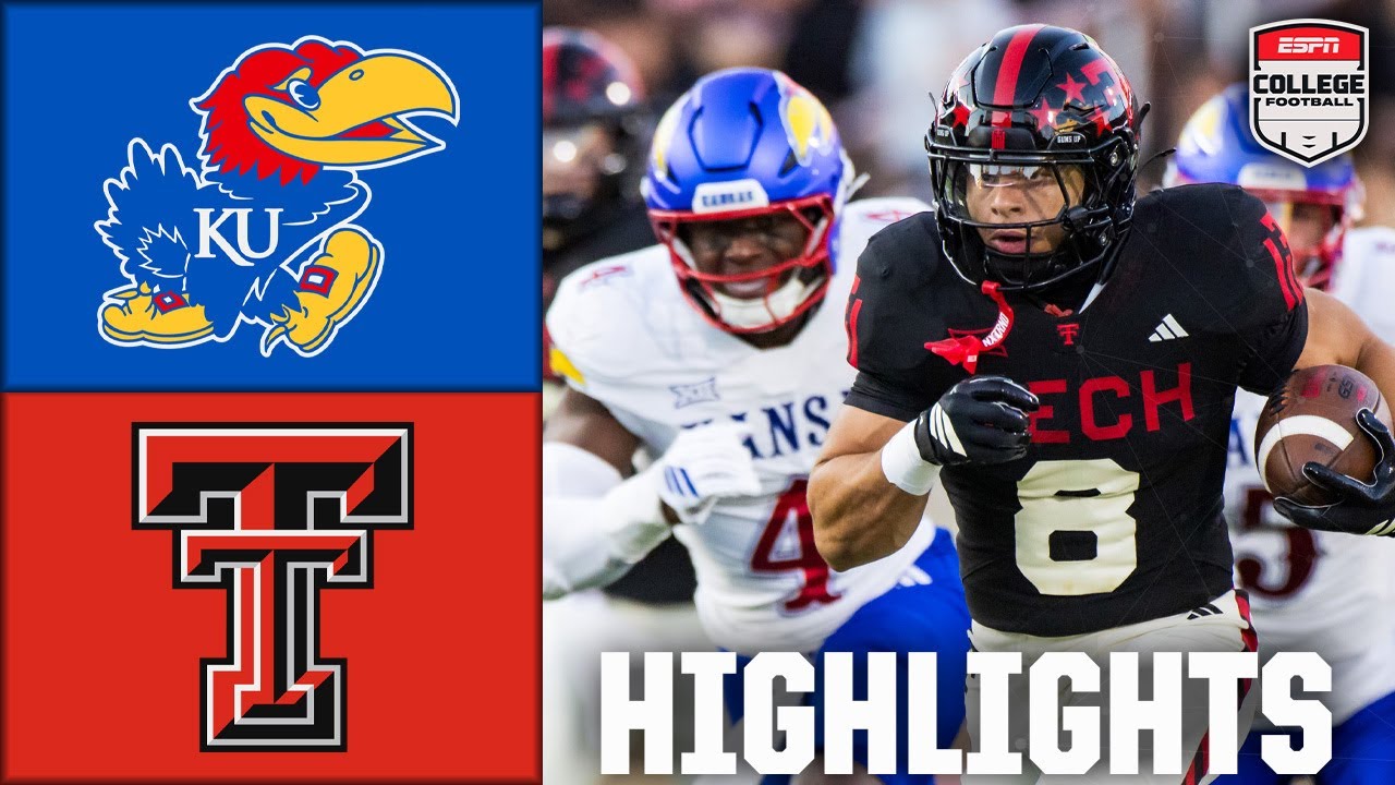 BrotherRoop's tweet card. Kansas Jayhawks vs. Texas Tech Red Raiders | Full Game Highlights |...
