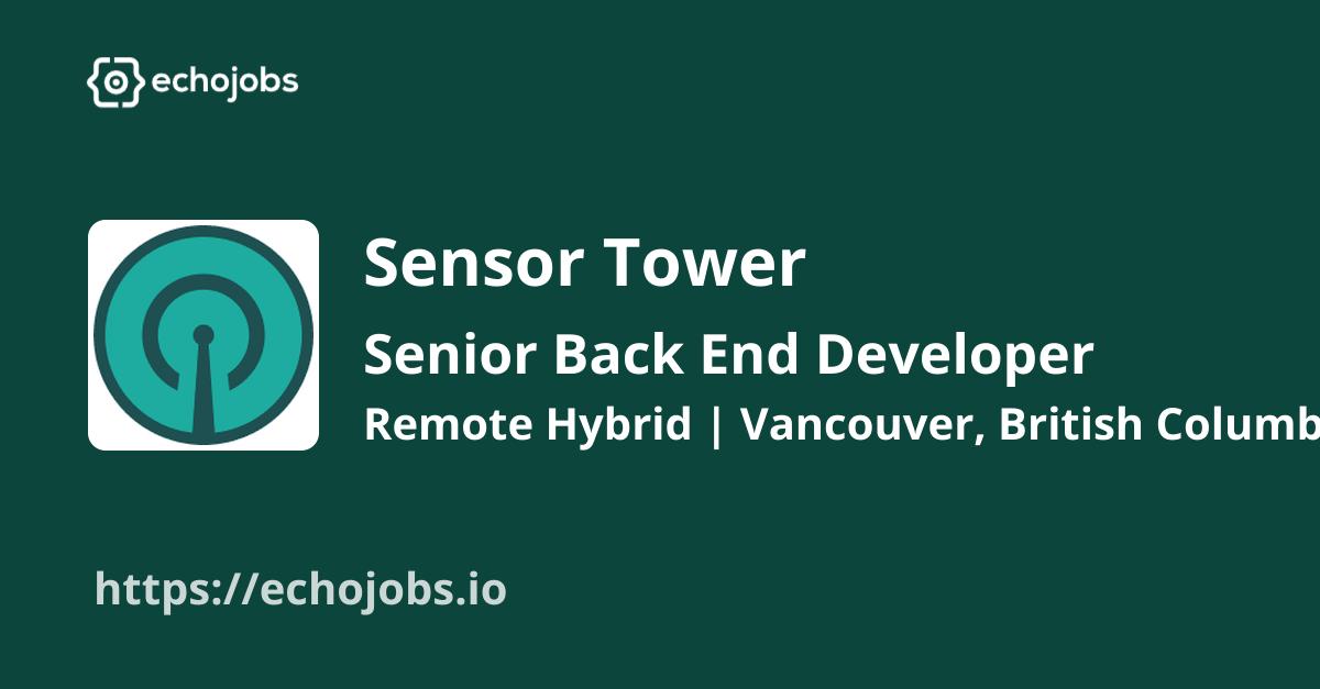 echojobs__io's tweet card. Sensor Tower is hiring Senior Back End Developer. Skills wanted: Ruby, Redis, MongoDB, Elasticsearch, Docker, Kubernetes, API, Python, AWS. Work locations: Remote Hybrid, Vancouver, British Columbia.