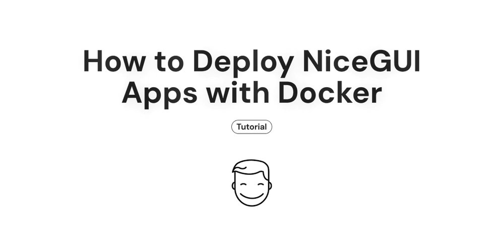 DockerTrends's tweet card. Posted on Sep 13 • Originally published at sliplane.io NiceGUI is a fantastic Python framework for creating web-based user interfaces with ease. If you've built a NiceGUI ...