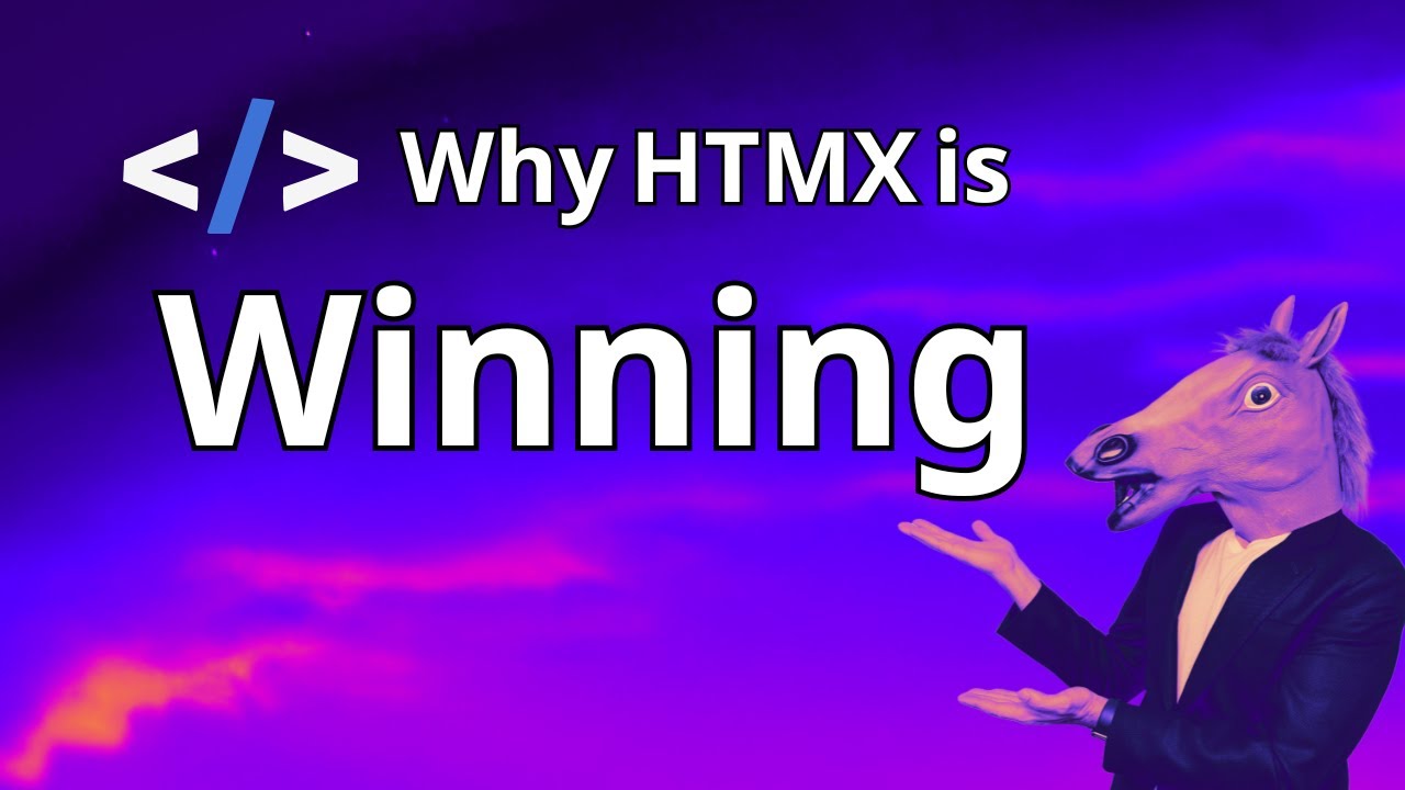 codesource_io's tweet card. The Story of HTMX