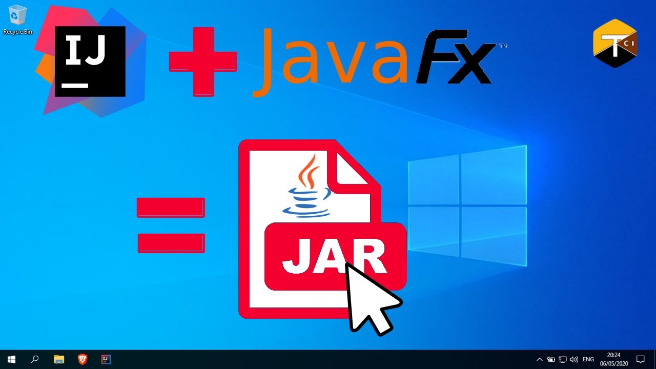 CodeImplement's tweet card. Export JavaFX 11 Project into executable jar - quick and easy (2020)