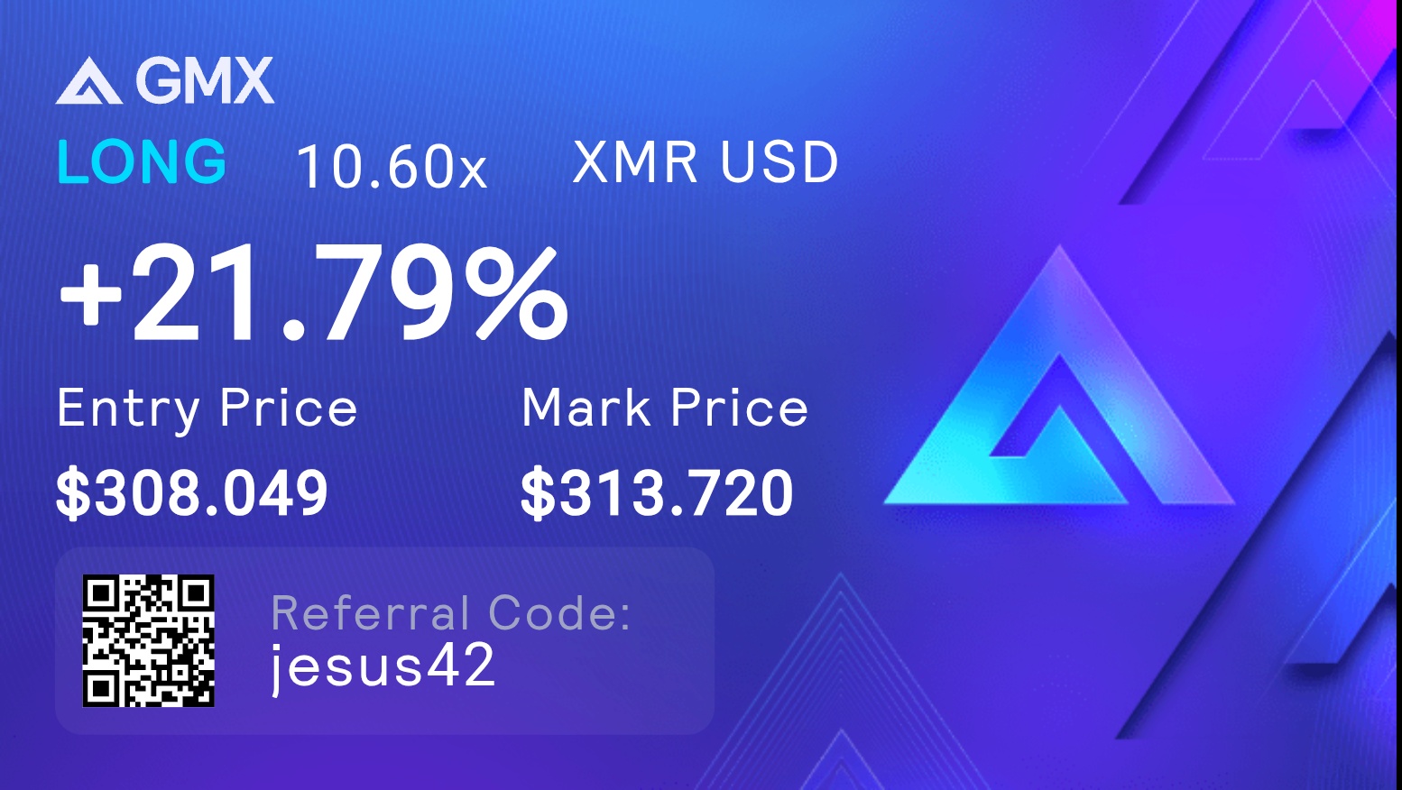 binbinjs's tweet card. Trade spot or perpetual BTC, ETH, AVAX and other top cryptocurrencies with up to 50x leverage directly from your wallet on Arbitrum and Avalanche.
