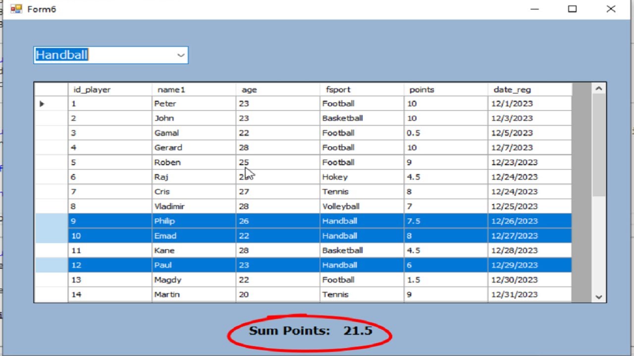 Progforeveryone's tweet card. How to sum Selected rows in Datagridview Using ComboBox in Visual...